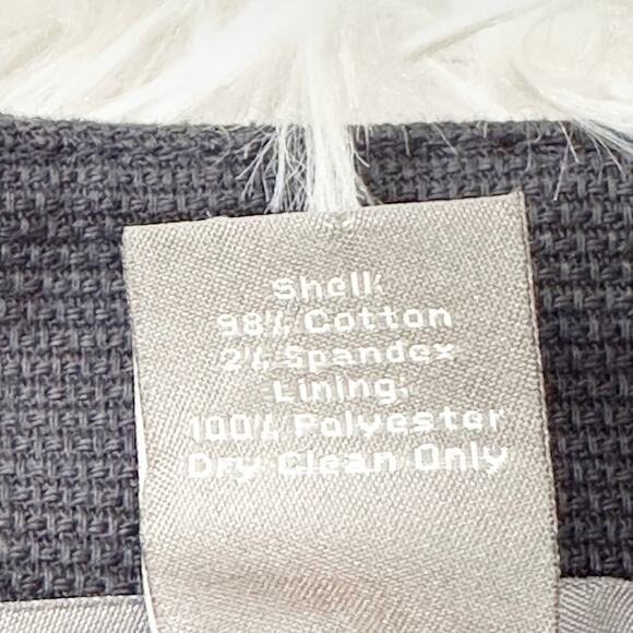 Ann Taylor Floral A-Line Skirt Size 8 – Green Navy  Cotton Blend - Picture 4 of 5